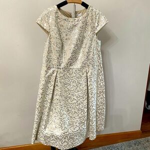 Elegant Cream Sequin Dress